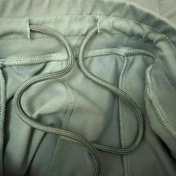 Alphalete Tapered  Leg Ribbed Be More Hem Joggers Sweatpants Teal Blue Green XS - Picture 11 of 12